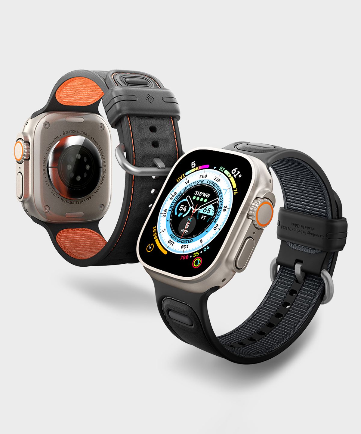 슈피겐(SPIGEN) 애플워치 스트랩 11 10 9 8 SE3 SE2 7 6 5 4 SE 울트라 3 2 1 밴드 케이스올로지 애슬렉스