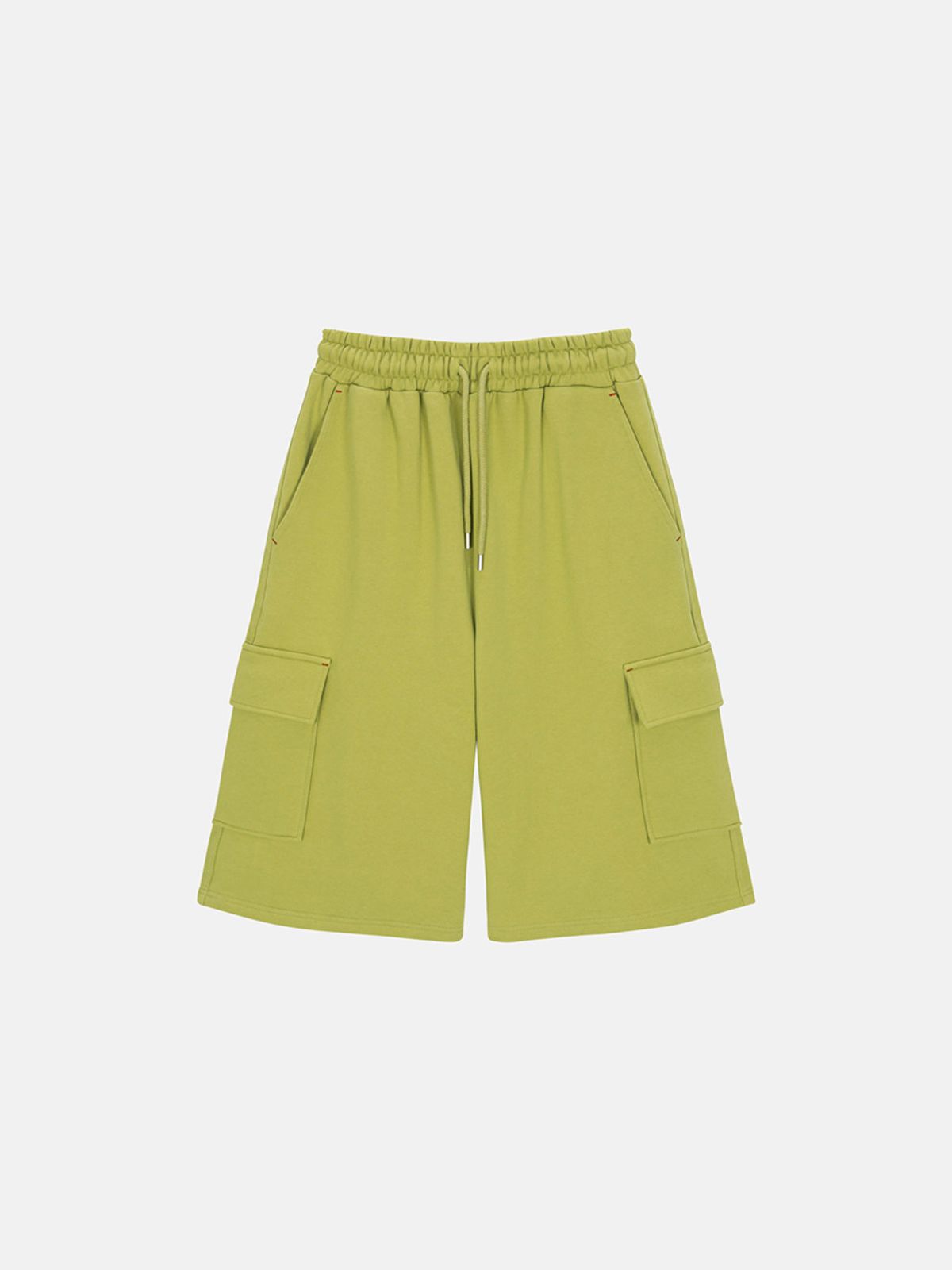 민더리(MEENDERI) [UNISEX] BARTACK STITCH POCKET SHORTS - OLIVE