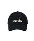 APPLIQUE BALL CAP-BLACK