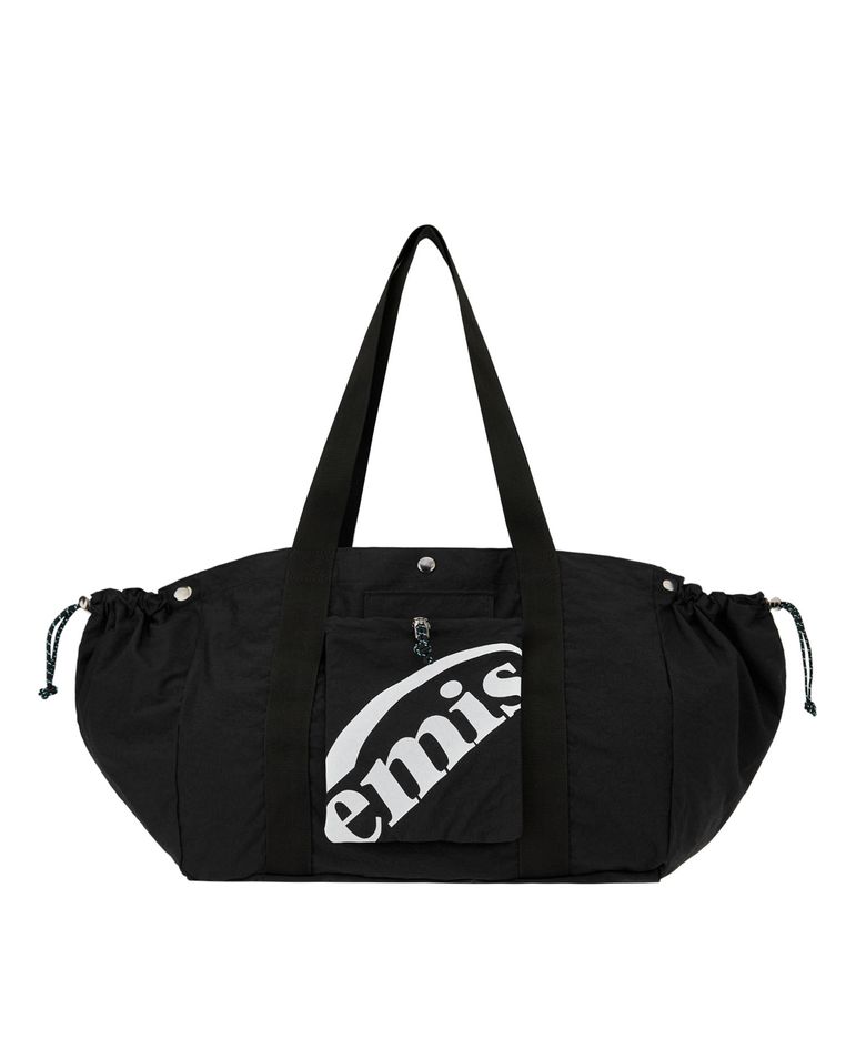 PACKABLE NYLON TOTE BAG-BLACK