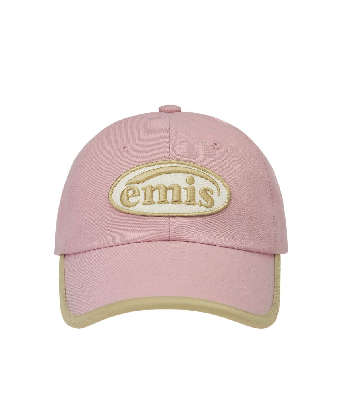 이미스(EMIS) BEIGE TRIMMING BALL CAP-PINK