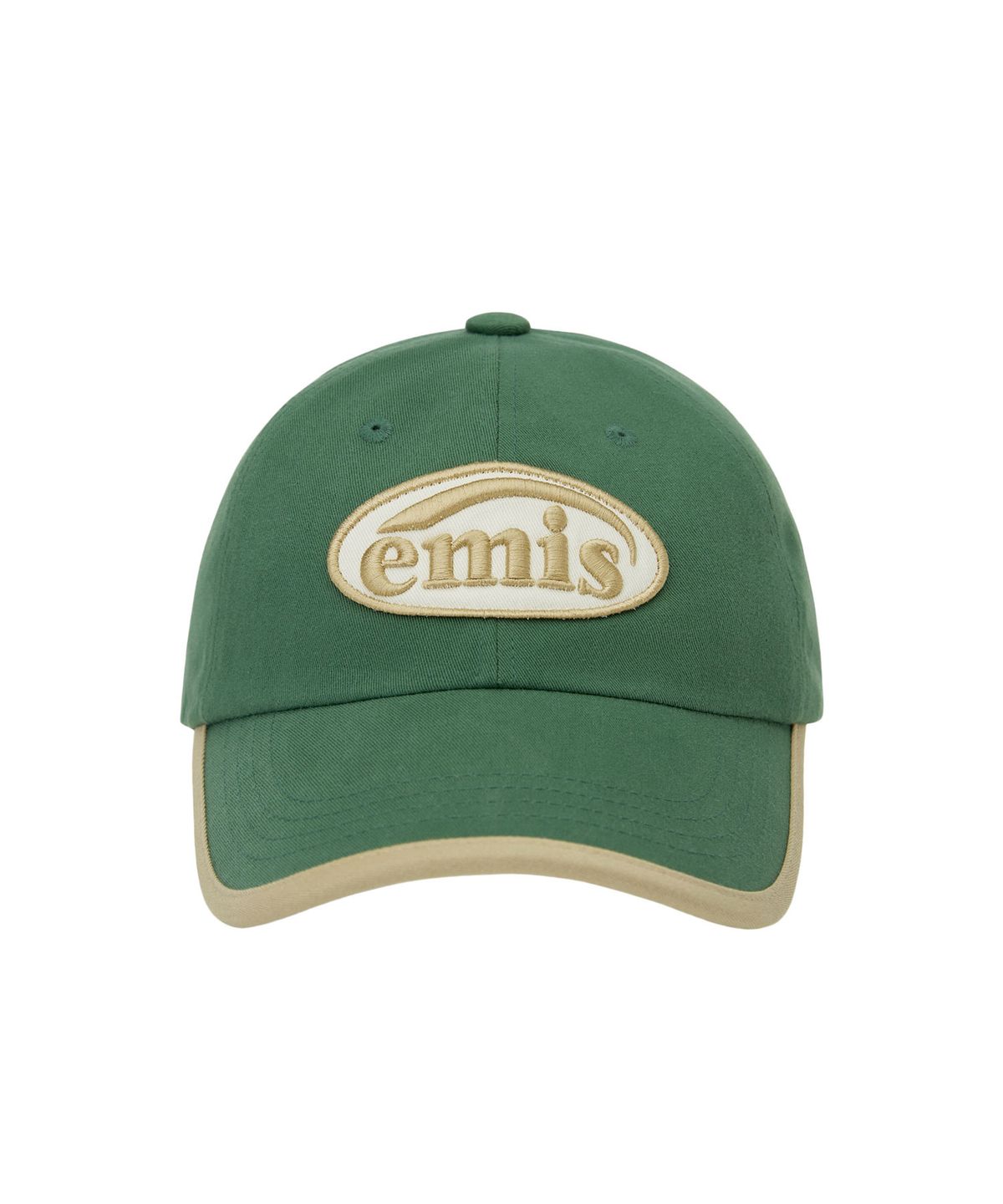 이미스(EMIS) BEIGE TRIMMING BALL CAP-GREEN