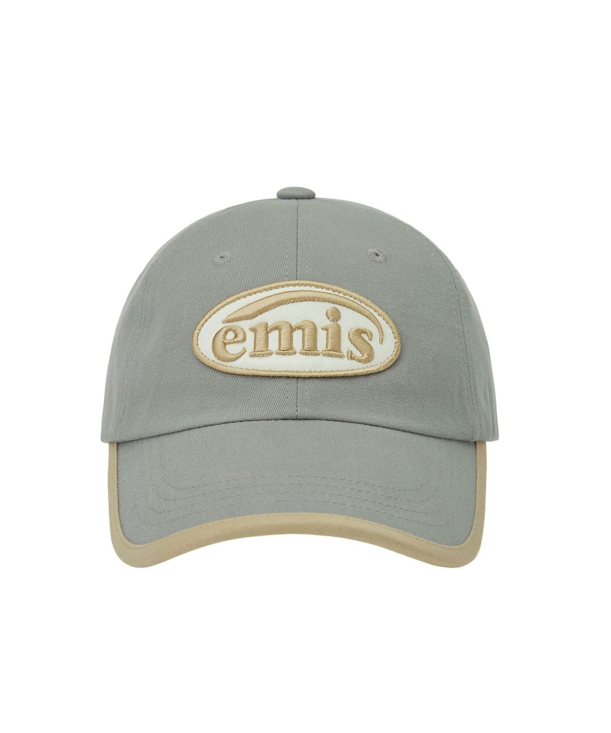 이미스(EMIS) BEIGE TRIMMING BALL CAP-GRAY