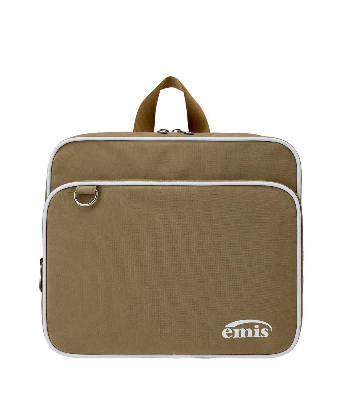 이미스(EMIS) NYLON ZIP-POCKET BACKPACK-BEIGE