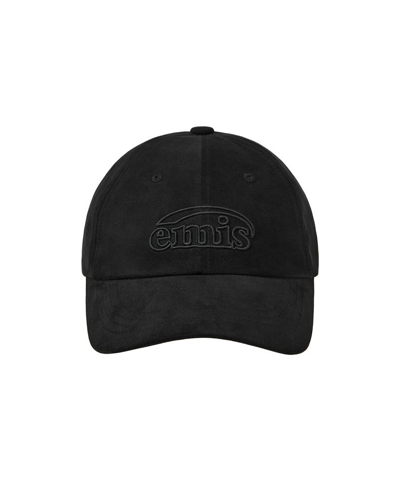 COTTON BRUSHED BALL CAP-BLACK