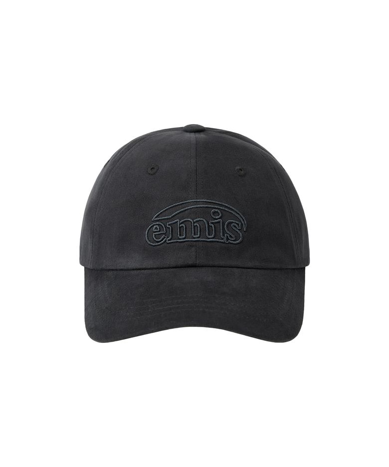 COTTON BRUSHED BALL CAP-CHARCOAL