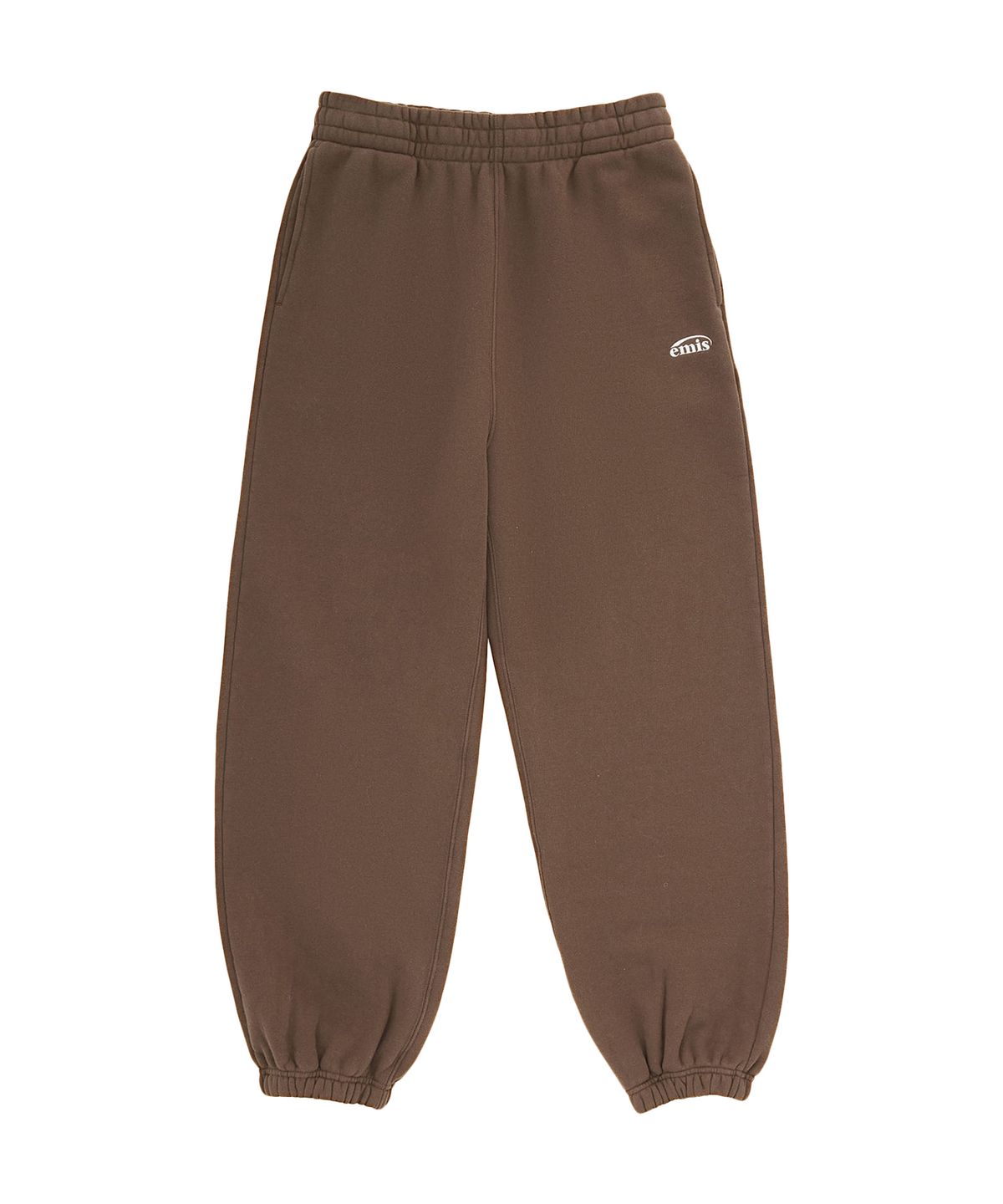 이미스(EMIS) ESSENTIAL HEAVY SWEAT PANTS-BROWN