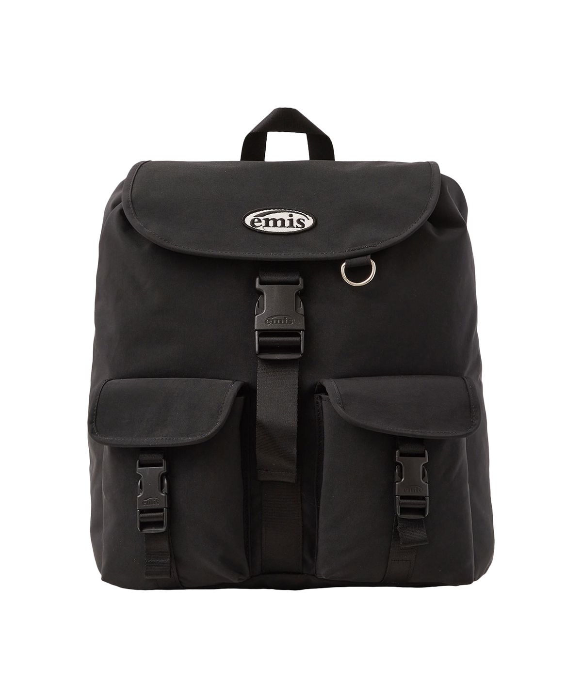 이미스(EMIS) DOUBLE POCKET BACKPACK-BLACK