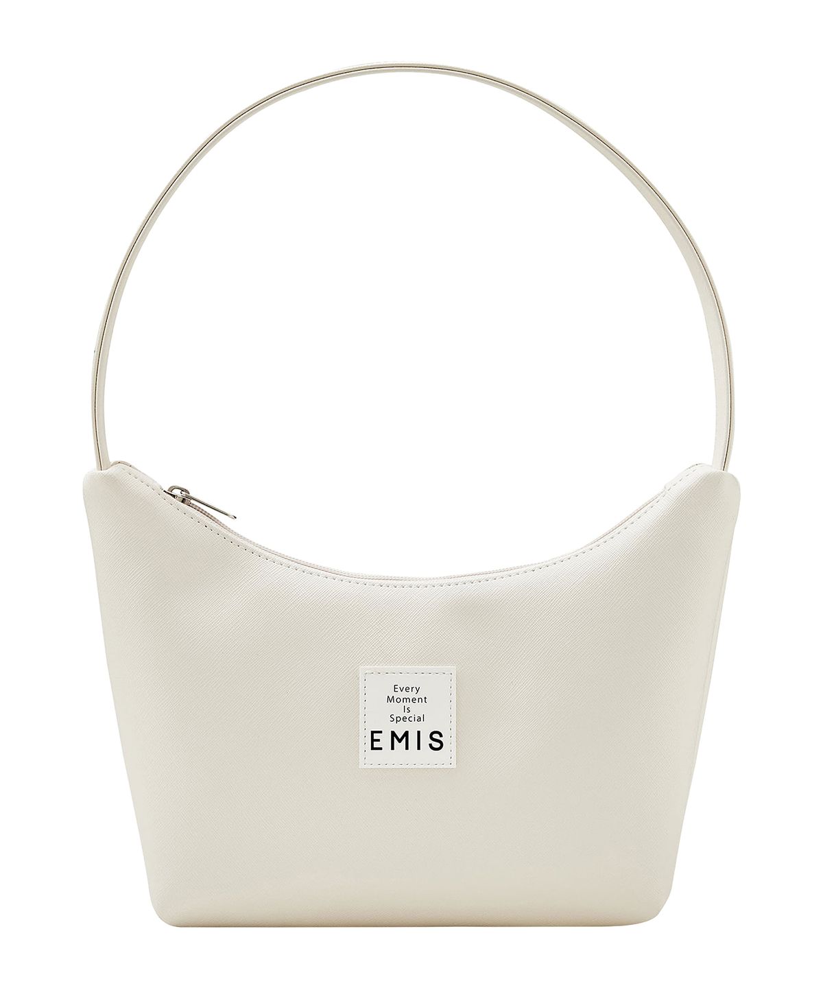 이미스(EMIS) NEW LEATHER HOBO BAG-IVORY