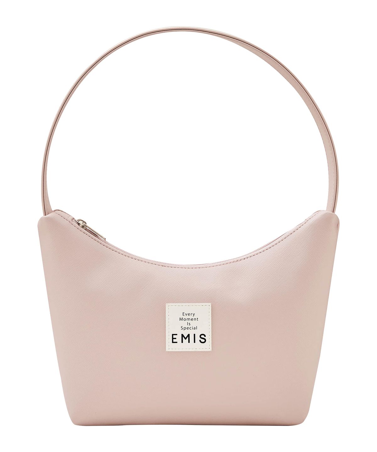 이미스(EMIS) NEW LEATHER HOBO BAG-LIGHT PINK