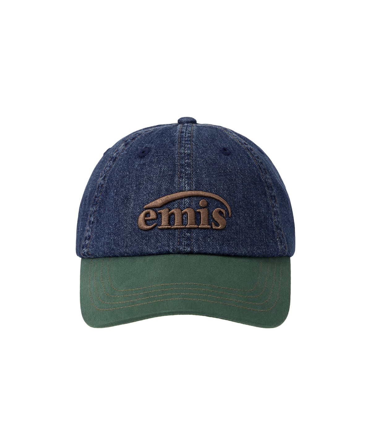 이미스(EMIS) WASHED DENIM BALL CAP-BLUE/GREEN