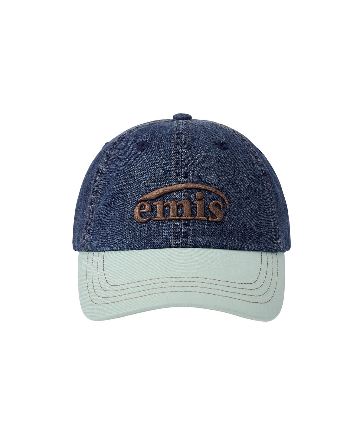 이미스(EMIS) WASHED DENIM BALL CAP-BLUE/MINT
