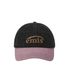 WASHED DENIM BALL CAP-GRAY/PINK