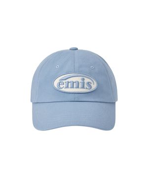 TONE ON TONE WAPPEN BALL CAP-SKY BLUE