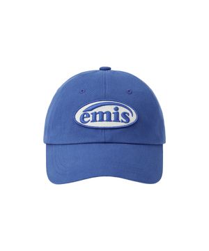 TONE ON TONE WAPPEN BALL CAP-BLUE