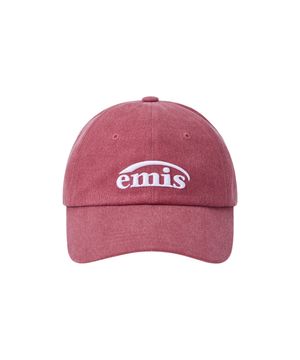 NEW LOGO PIGMENT BALL CAP-RED