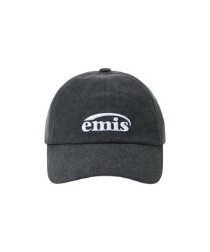 NEW LOGO PIGMENT BALL CAP-BLACK