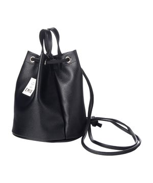 LEATHER MINI BACK PACK-BLACK