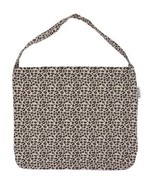 LEOPARD CORDUROY ECO BAG-CREAM