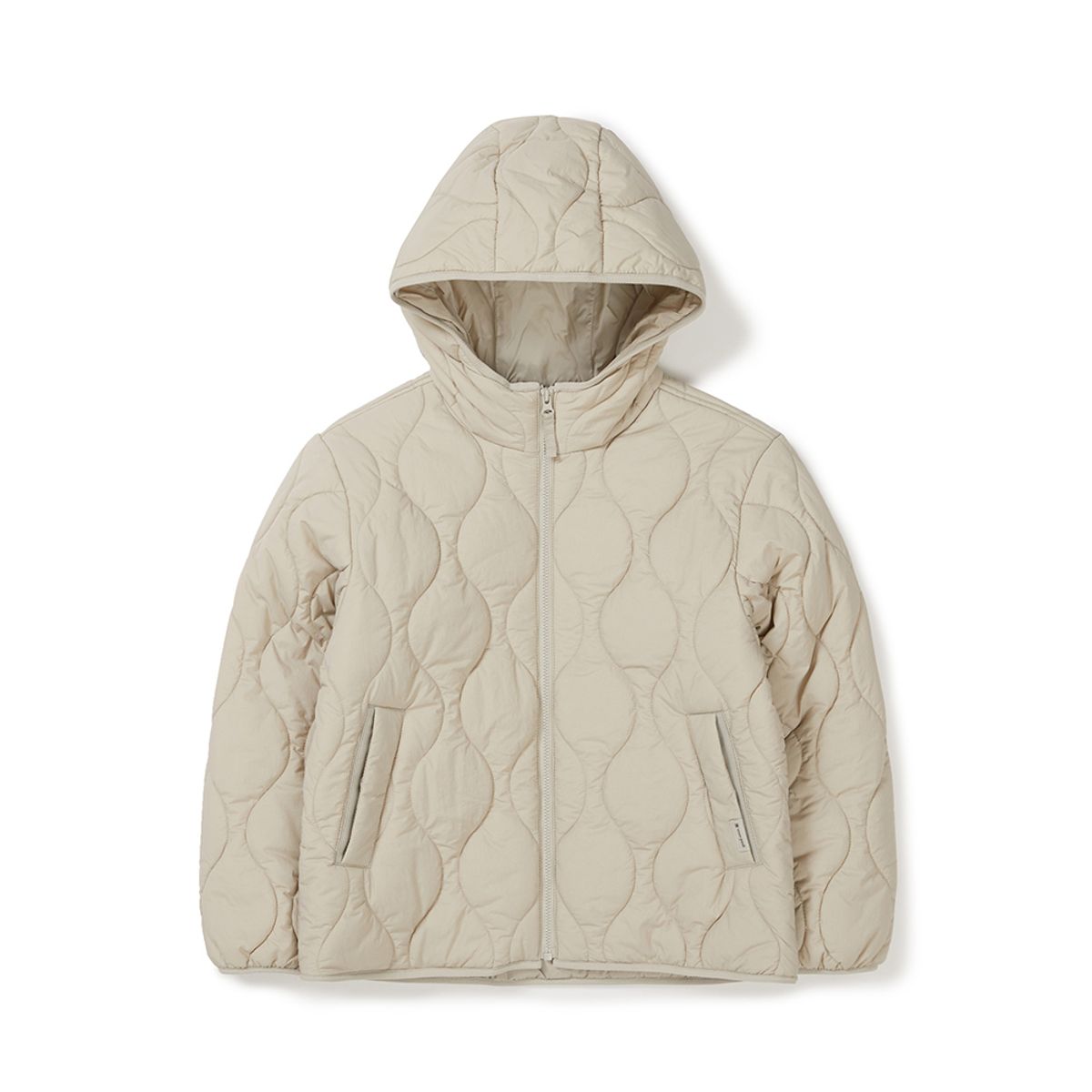 스노우피크 어패럴 키즈(SNOWPEAK APPAREL KIDS) 키즈 리사이클 퀄팅 후드 자켓 (S24WKFPJ80) Beige