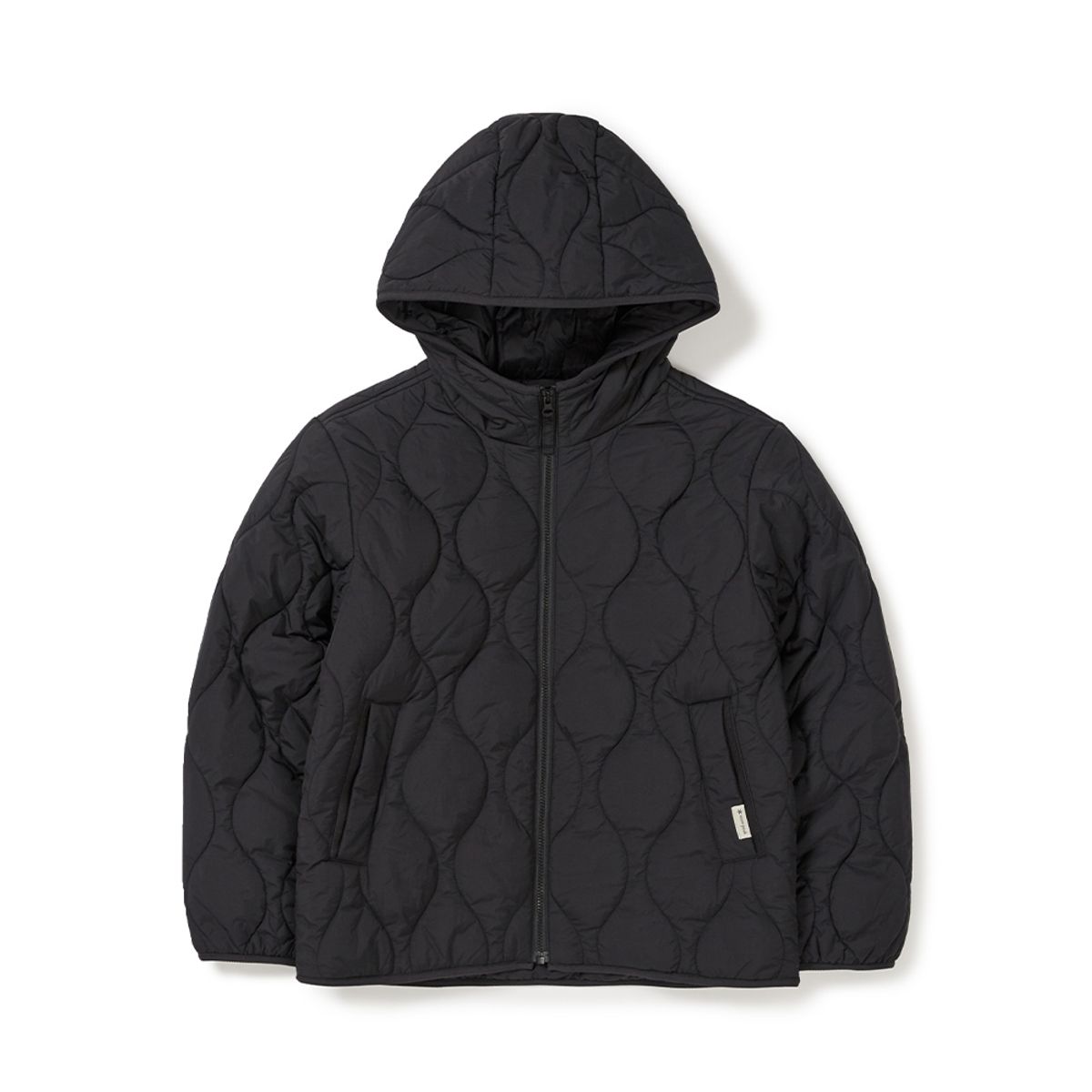 스노우피크 어패럴 키즈(SNOWPEAK APPAREL KIDS) 키즈 리사이클 퀄팅 후드 자켓 (S24WKFPJ80) Black