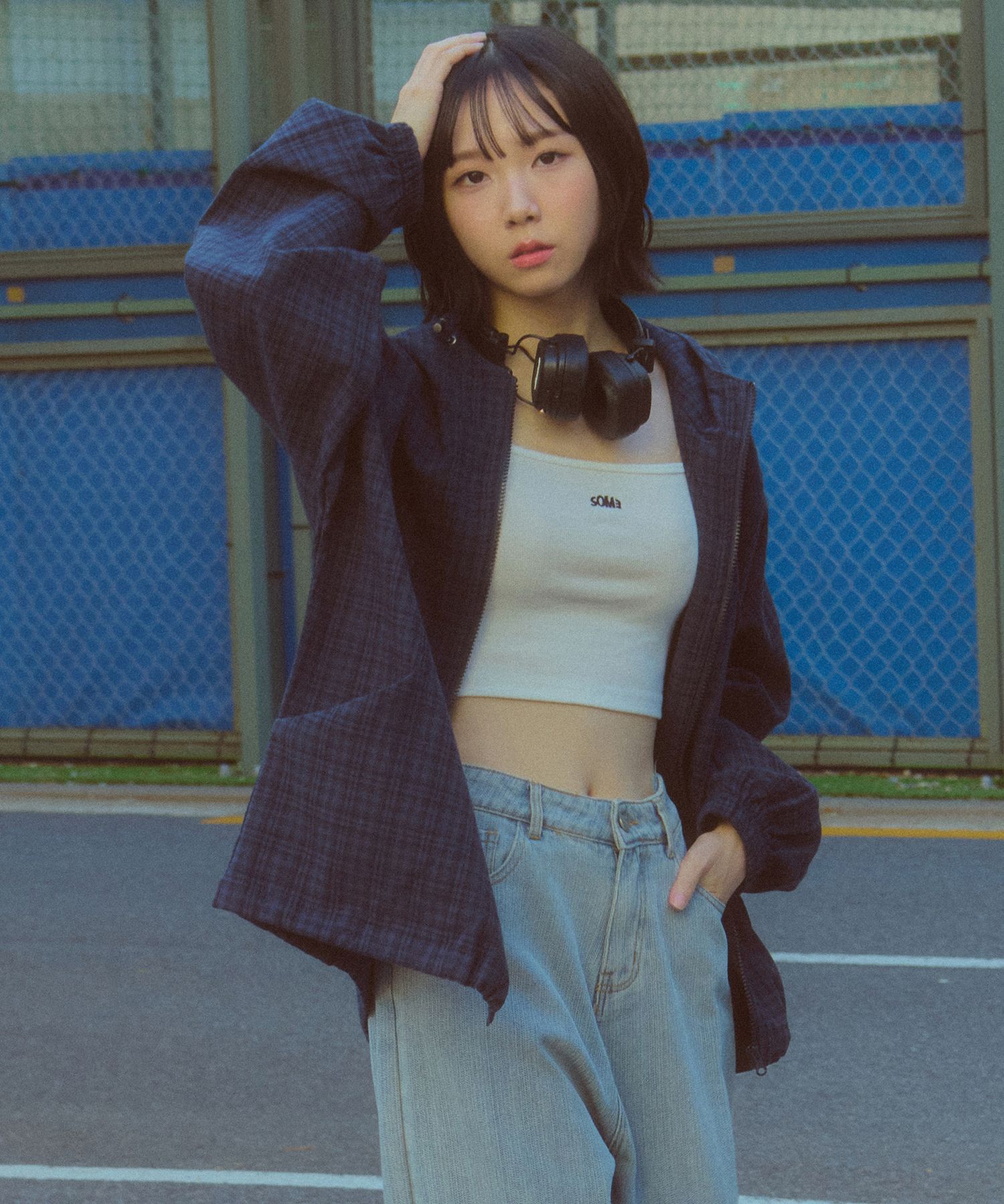 MUSINSA | SOME PLACE [LaRajin x SOME] Checkered Two-Pocket String