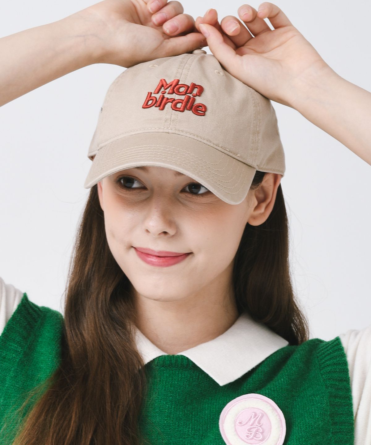 몽버디 골프(MONBIRDIE GOLF) 몽버디 워싱 볼캡 BEIGE