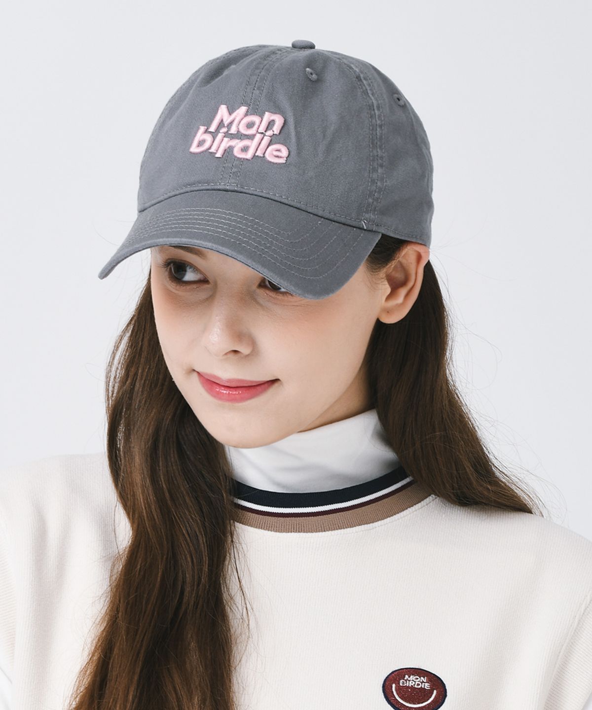 몽버디 골프(MONBIRDIE GOLF) 몽버디 워싱 볼캡 GREY