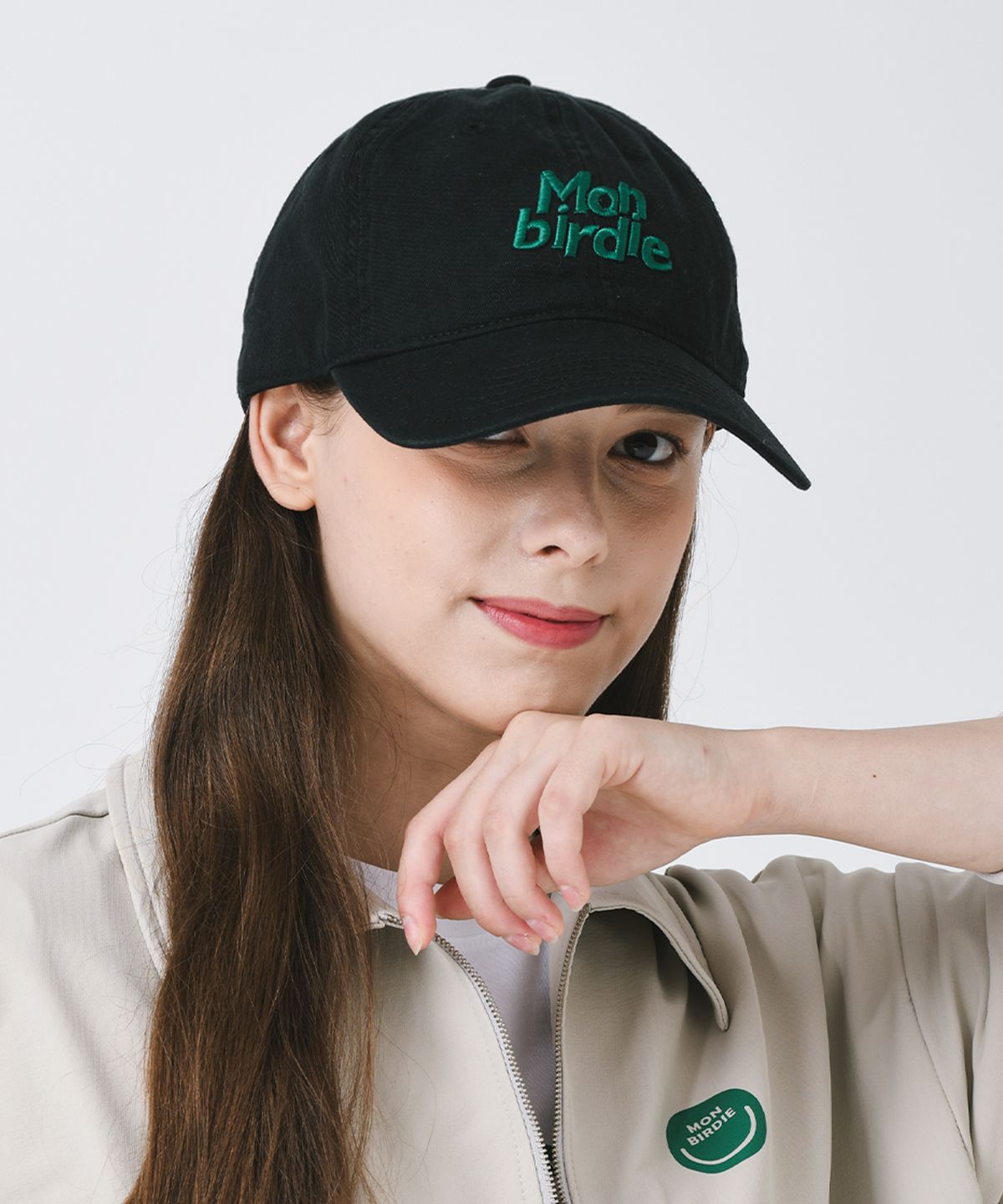 몽버디 골프(MONBIRDIE GOLF) 몽버디 워싱 볼캡 BLACK