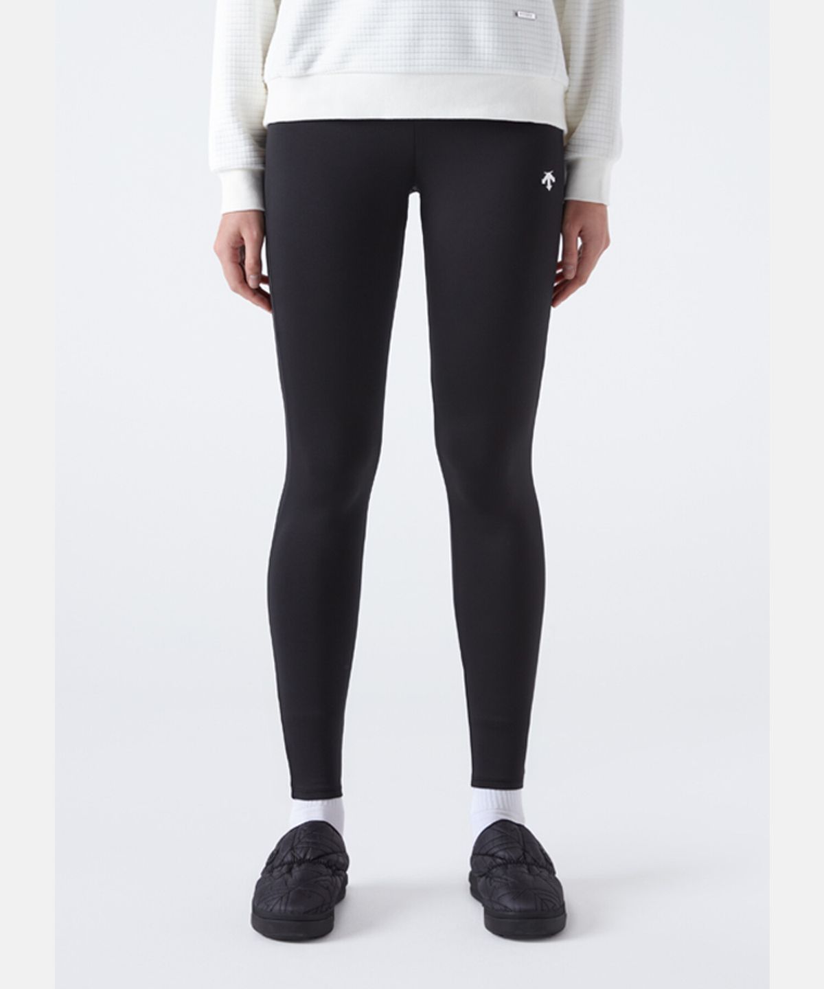 데상트(DESCENTE) 여성 베이직 기모 레깅스 블랙(SP322TKL91)