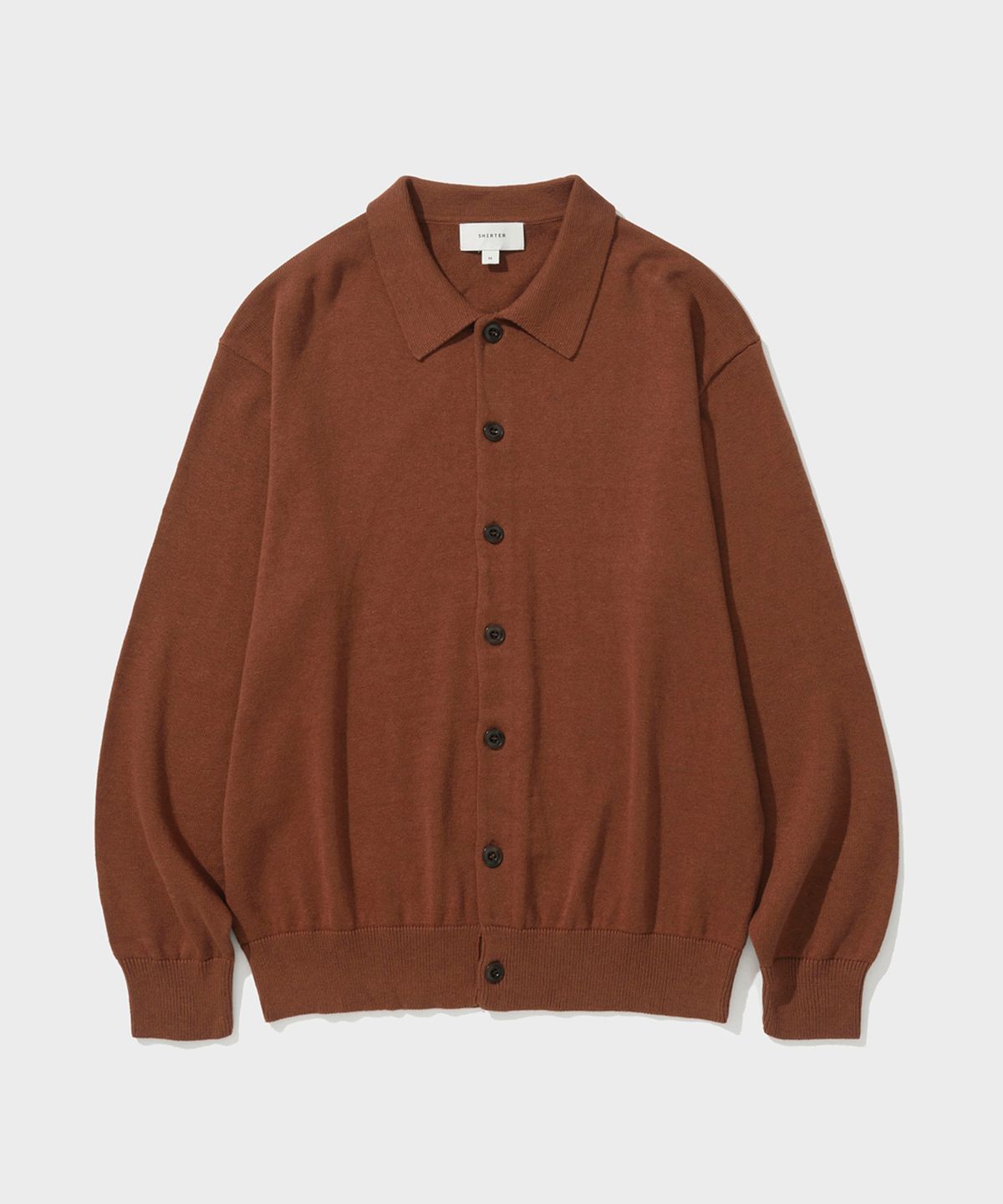 셔터(SHIRTER) COTTON CASHMERE CARDIGAN (BRICK)
