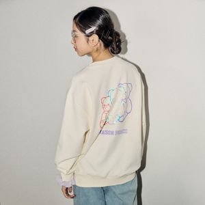 여아 주니어 홀로그램 곰돌이 맨투맨 티셔츠