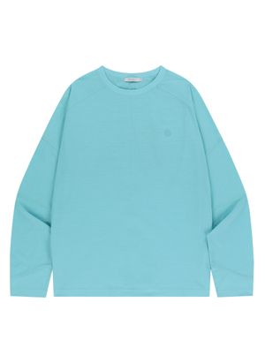 쉴드 그래픽 소로나 래글런 롱 티셔츠-블루