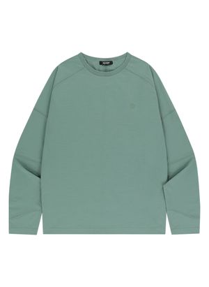 쉴드 그래픽 소로나 래글런 롱 티셔츠-카키