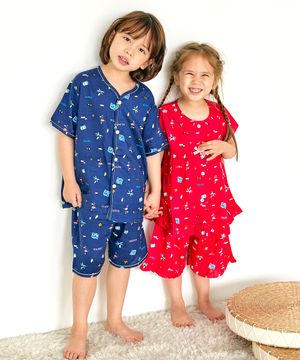 100플라밍고 반소매 파자마세트