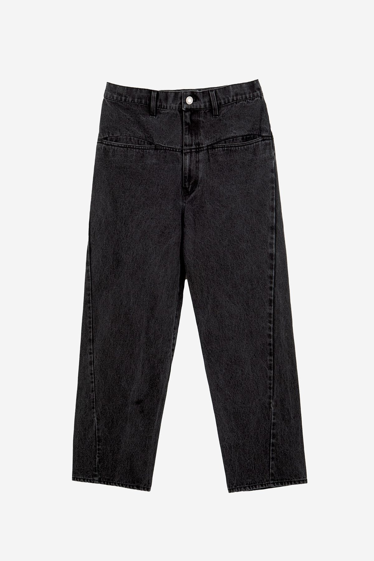 서피스에디션(SURFACE EDITION) TWISTED SLASH DENIM_BLACK