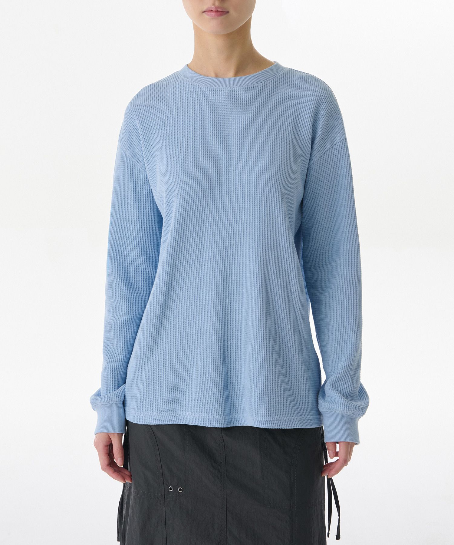 MUSINSA | MUSINSA STANDARD WOMAN Women's Waffle Relaxed Crew