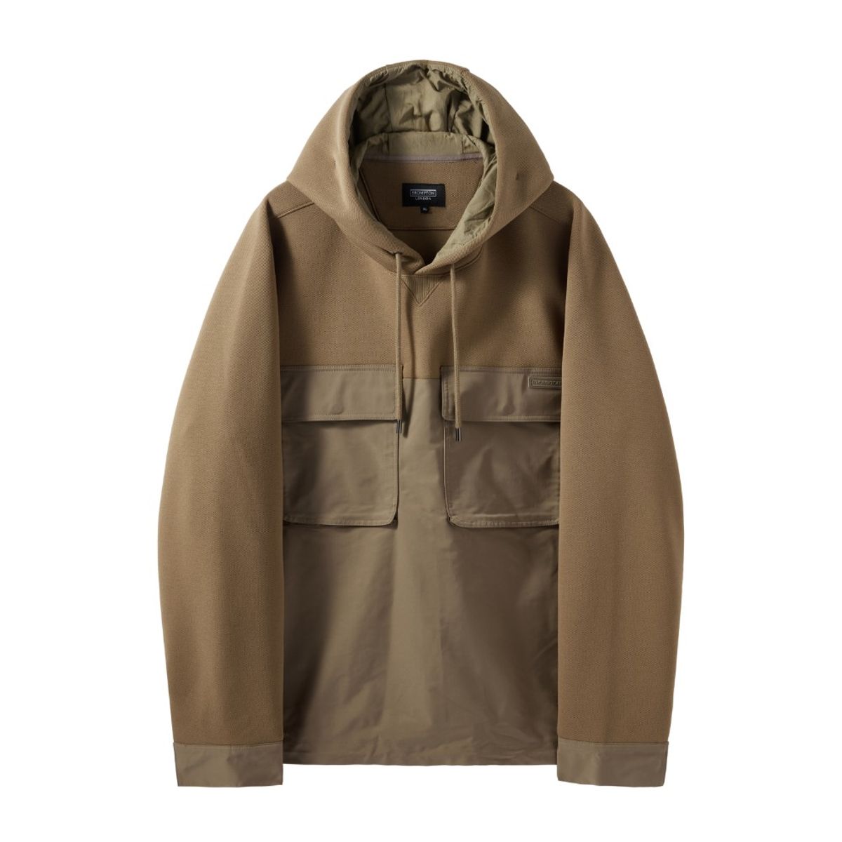 브롬톤 런던(BROMPTON LONDON) CITY SWEAT HOOD T-SHIRT - L/BROWN (P244MHD202)