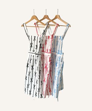 러블리 리본 패브릭 앞치마 3colors