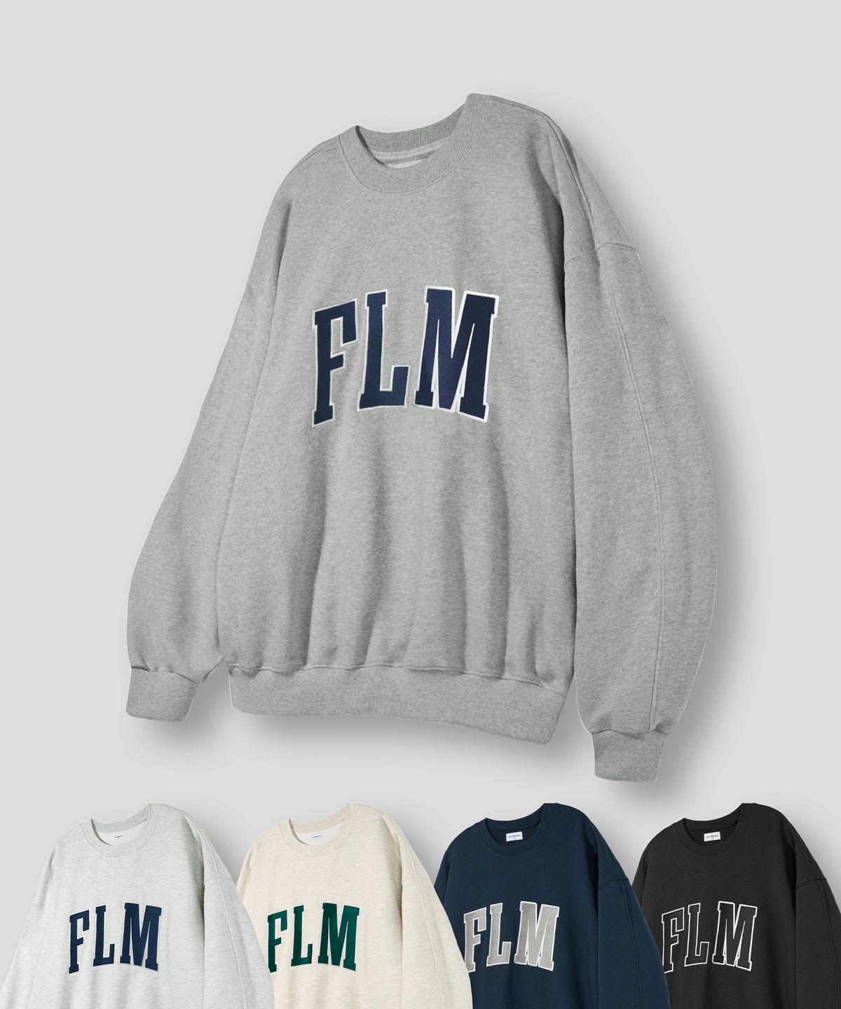 필루미네이트(FILLUMINATE) FLM OG 로고 스웨트 셔츠-5Color