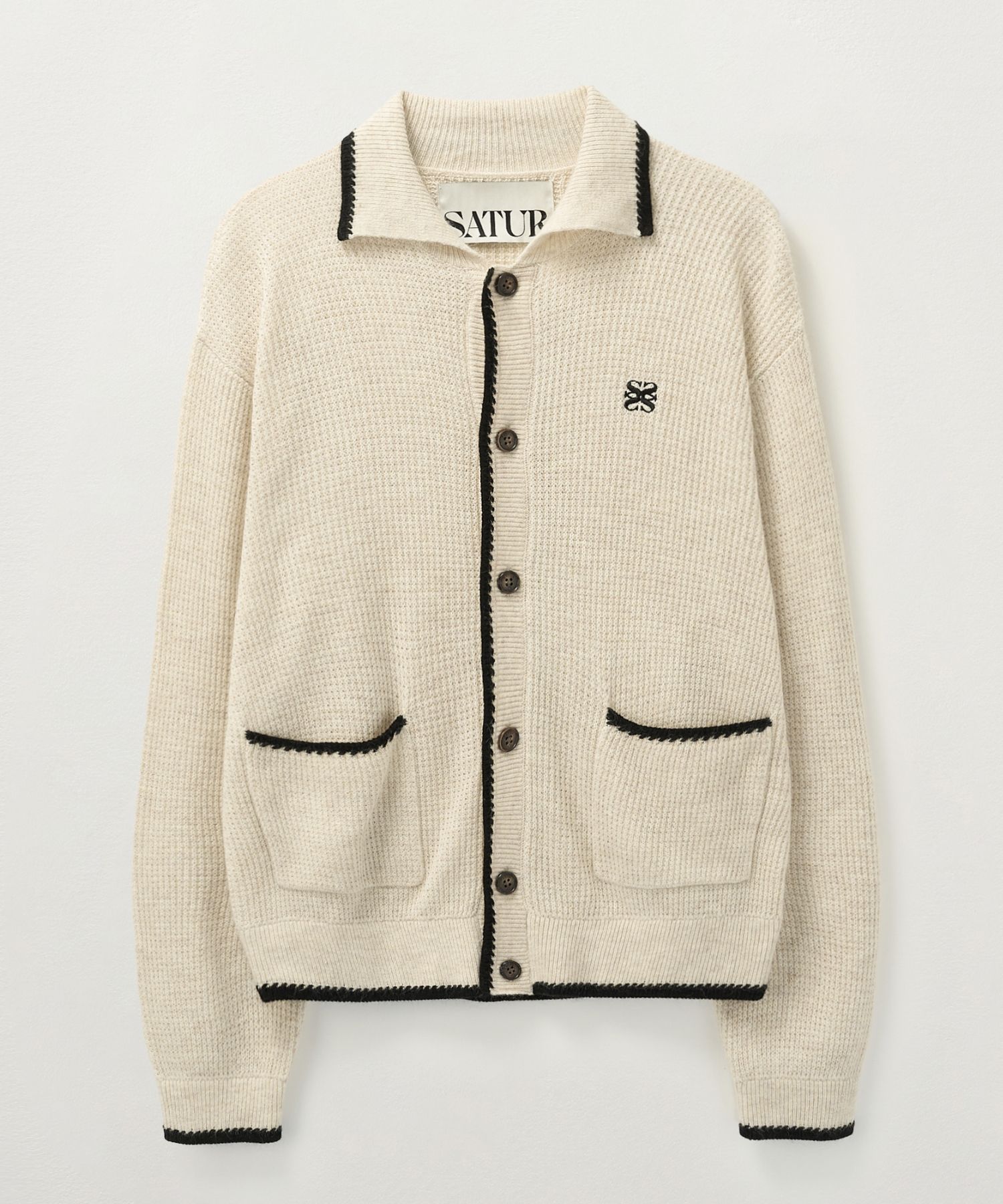 24FW★ SATUR ★BLUFF RACCOON COLLAR KNIT CARDIGAN MUSINSA | SATUR Bluff Raccoon Collar Knit Cardigan Black