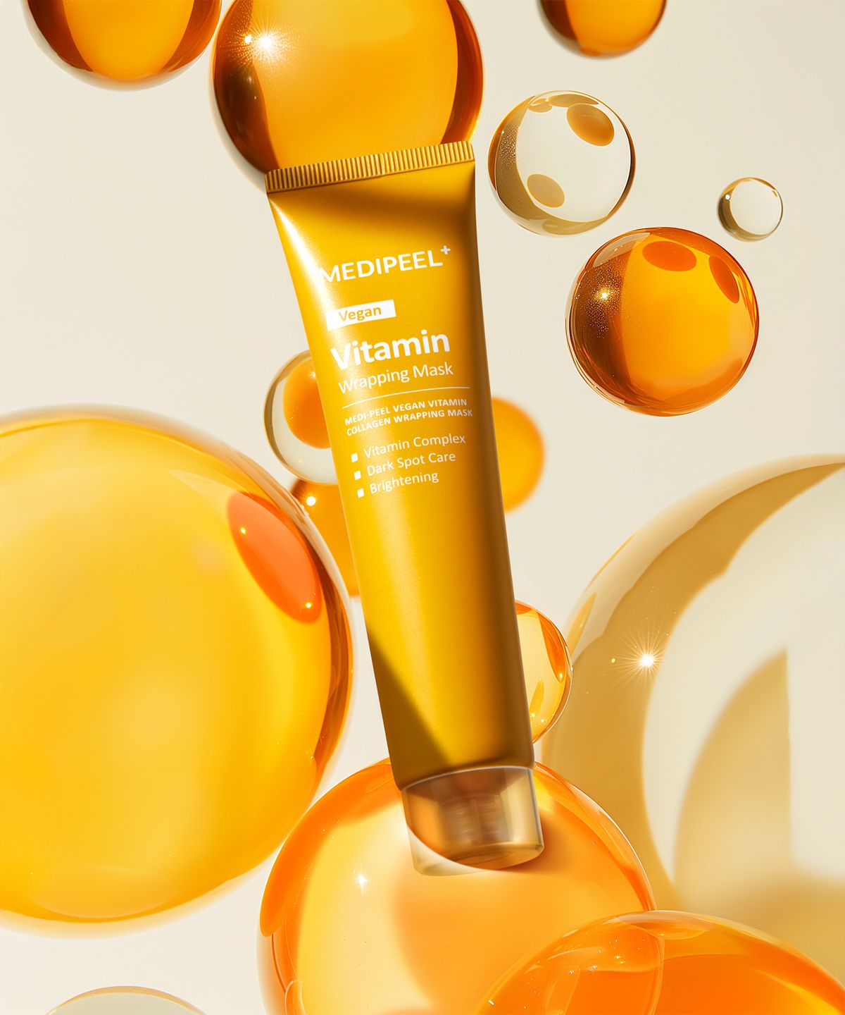 메디필(MEDIPEEL) 비건 비타민 콜라겐 랩핑 마스크 70ml / 기미 광채 브라이트닝 팩