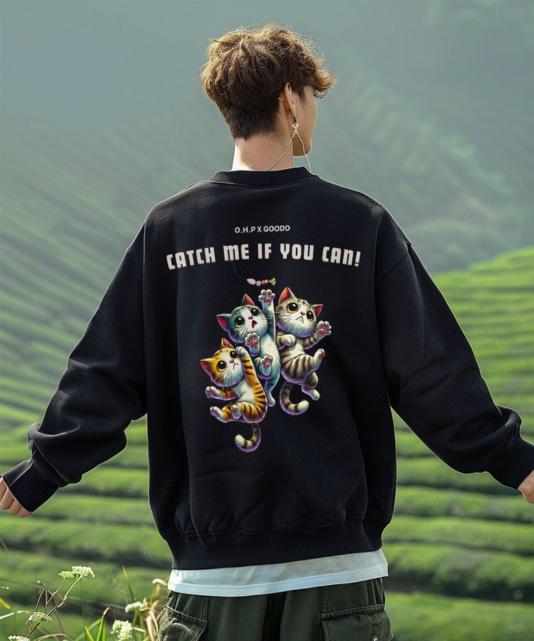 OHPxGOODD b캣치미 오버핏 헤비 맨투맨