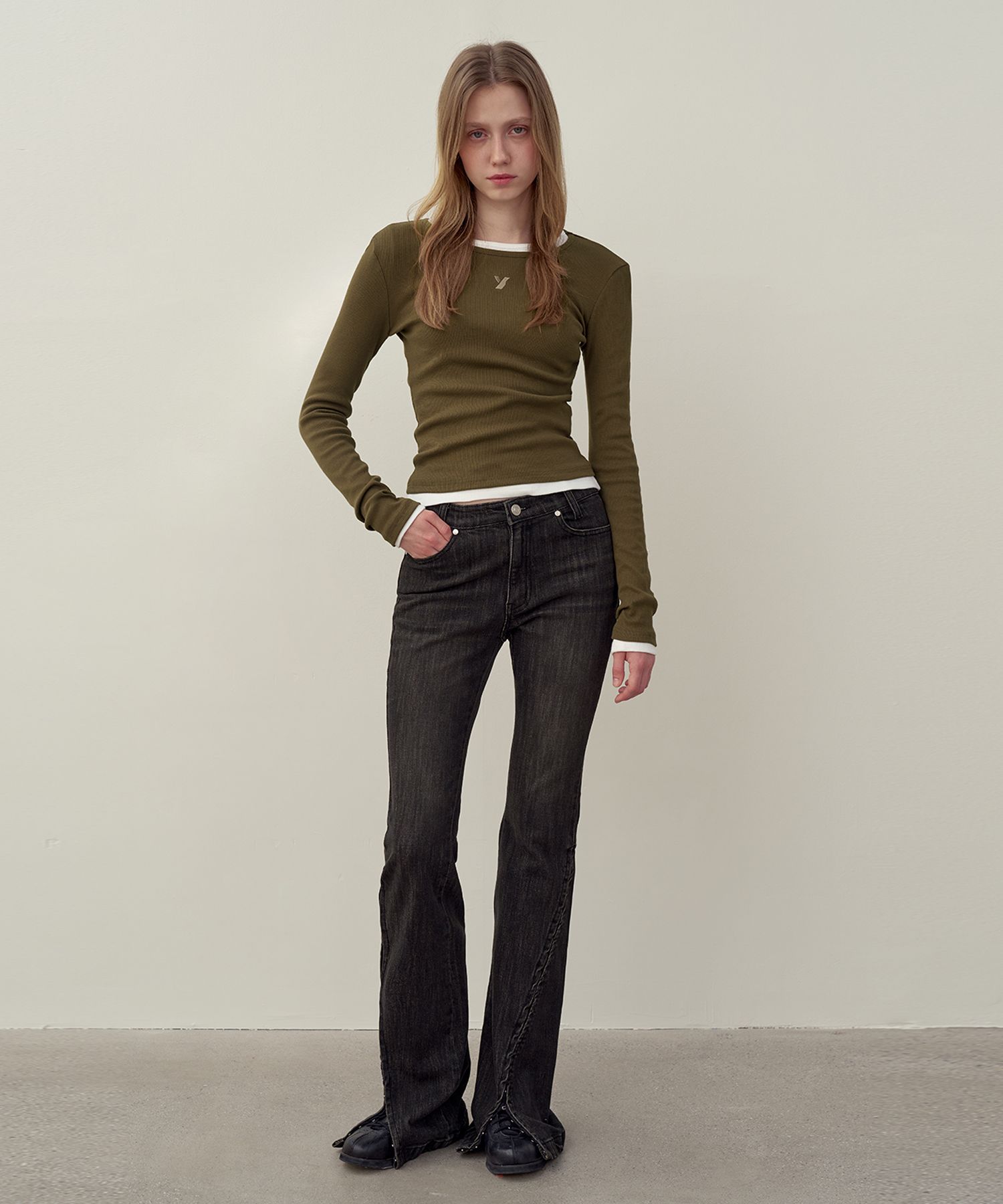 YUSE DENIM PANTS BLACK