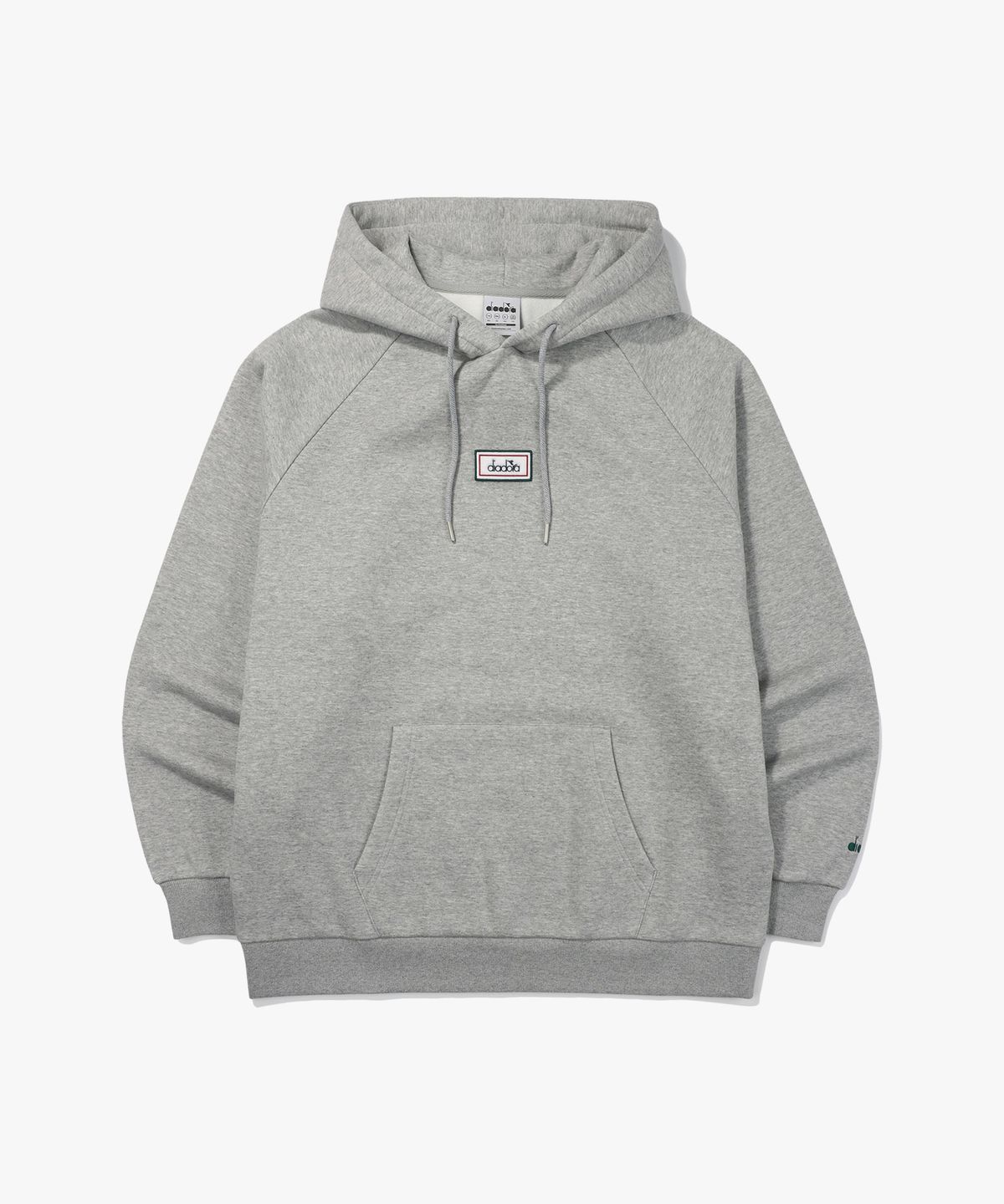 디아도라(diadora) 컴피 기모 후드티셔츠 GREY