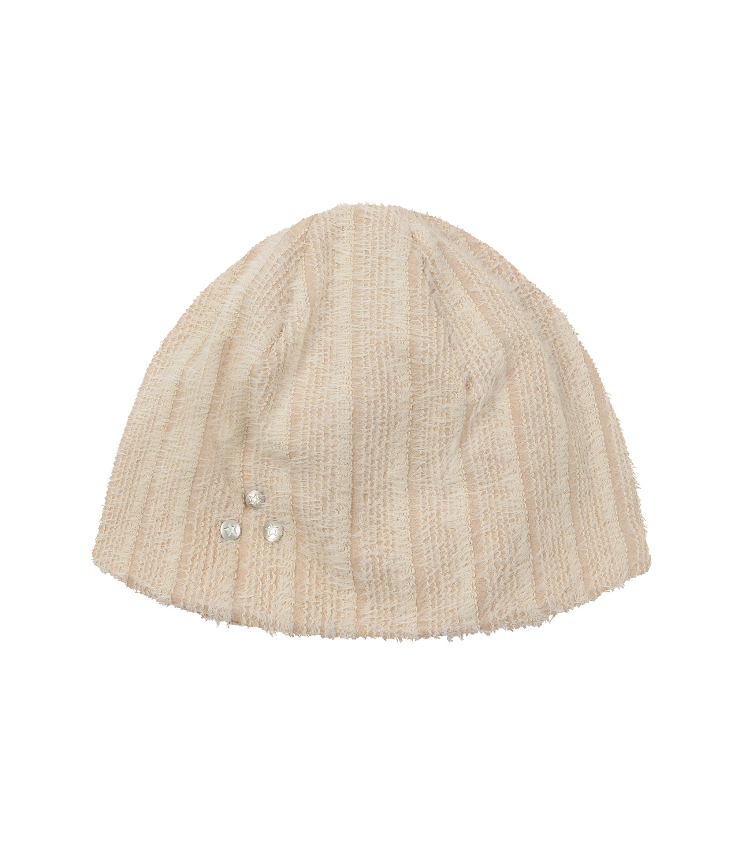 ■BAUF■ Star Rivet Fluffy Beanie Brown BH24FW-UBRN1 MUSINSA | BAUF Star Rivet Fluffy Beanie [Beige]