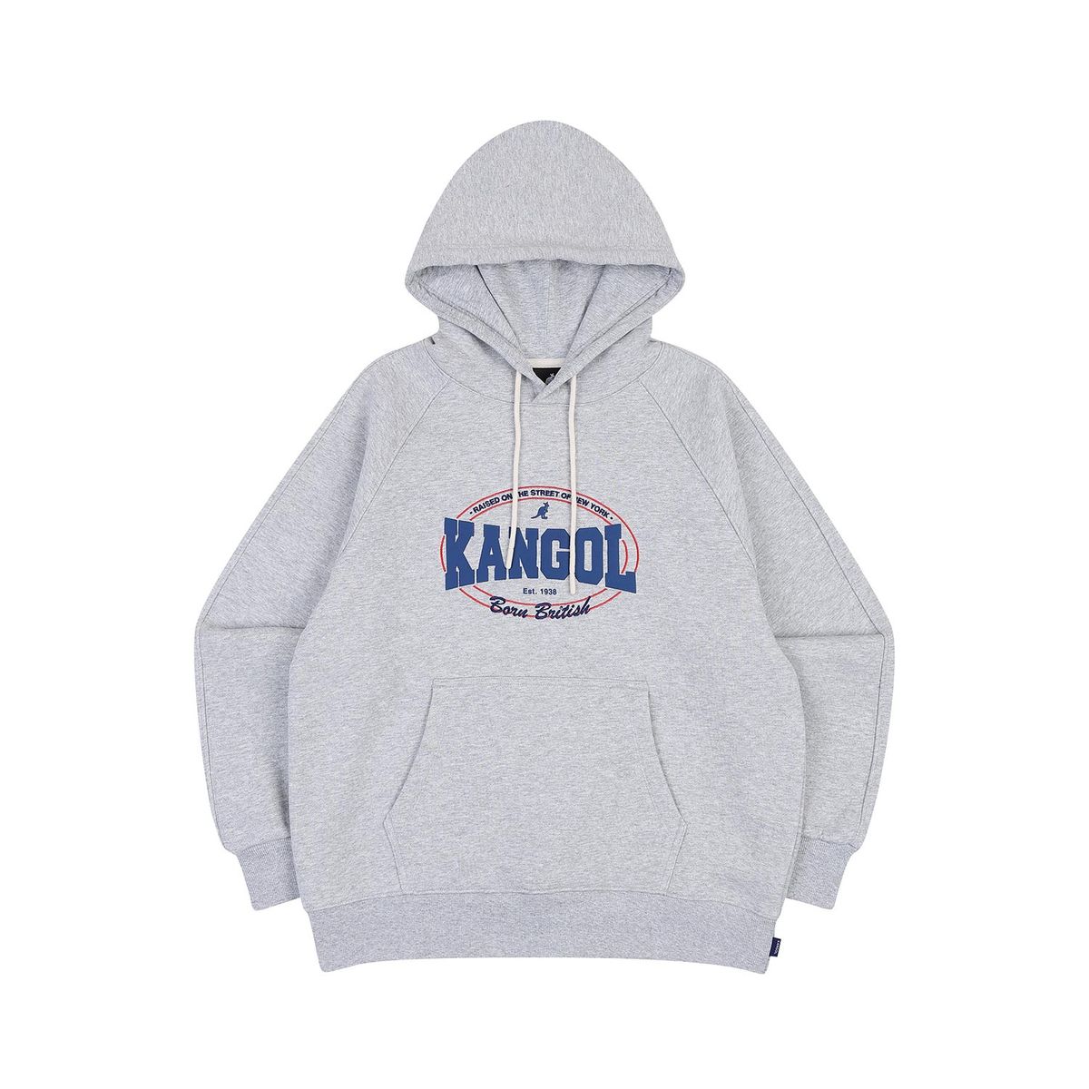 캉골(KANGOL) 우먼스 칼리지 바시티 후디 5154 멜란지그레이