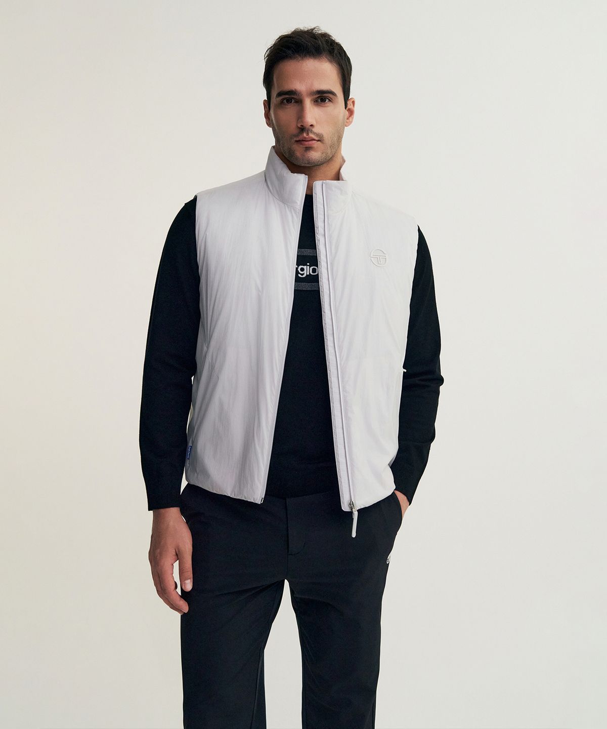 세르지오 타키니(SERGIO TACCHINI) M 에센셜 신슐레이트 패딩베스트 (L.Grey)