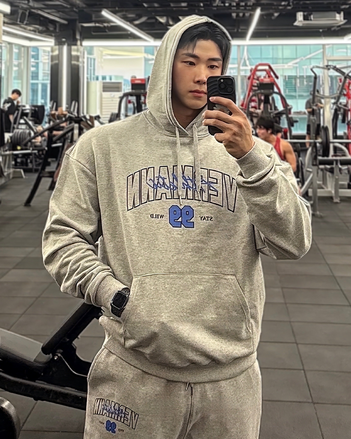 베르만 어패럴(VERMANN APPAREL) 99로고 오버핏 후드티 3colors