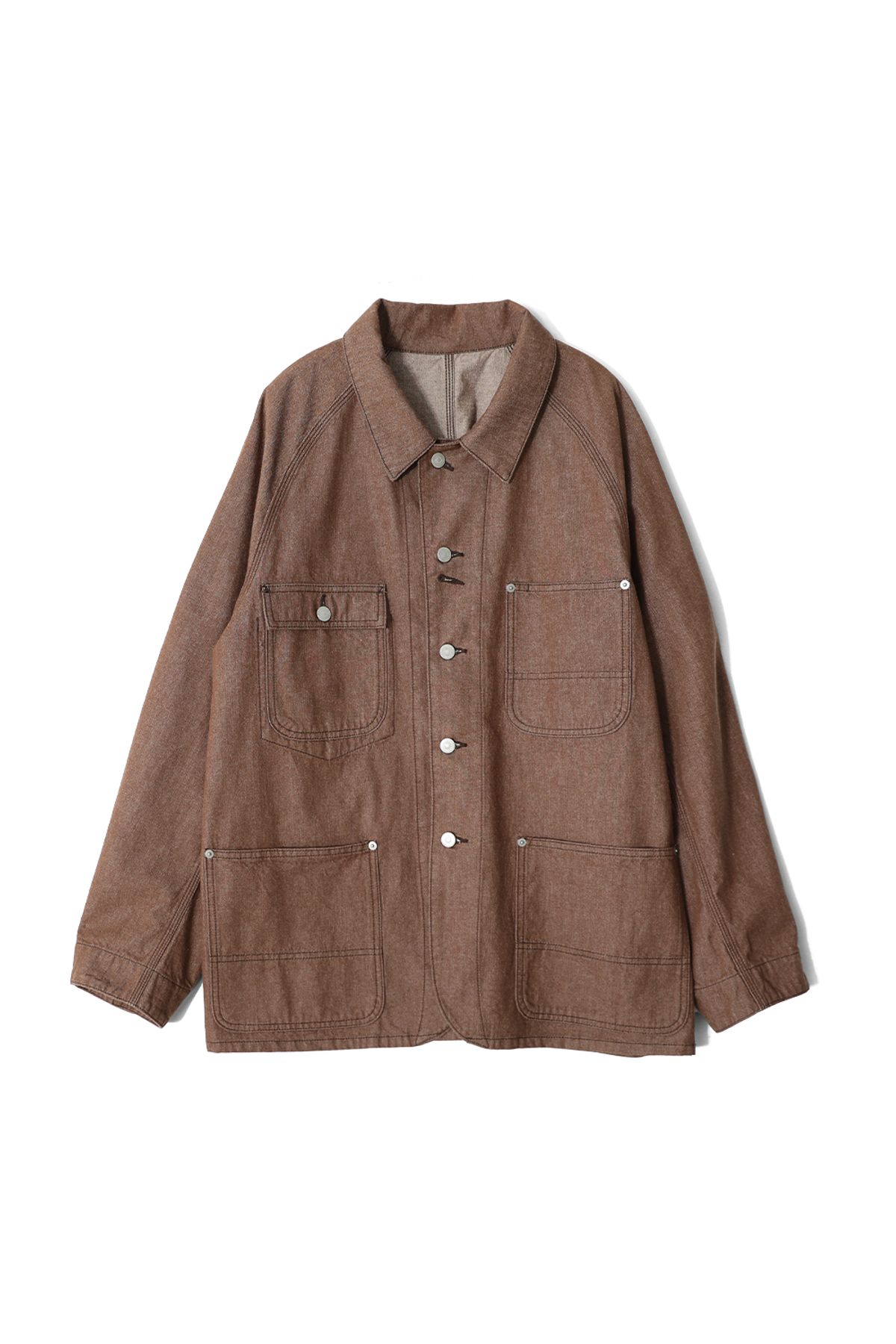 홀리선(HORLISUN) Painter Denim Chore Jacket Brown